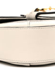 GG Supreme Monogram Textured Dollar Calfskin Web Mini Horsebit 1955 Shoulder Bag