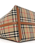 Cotton Vintage Check Large London Tote Bag Briar Brown Black
