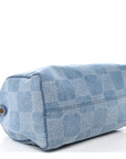 Damier Denim 3D Speedy Bandouliere 30 Denim Blue