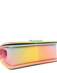 Caviar Quilted Medium Cuba Rainbow Boy Flap Multicolor