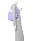 Nappa Maxi Intrecciato Clasp Bucket Bag Wisteria