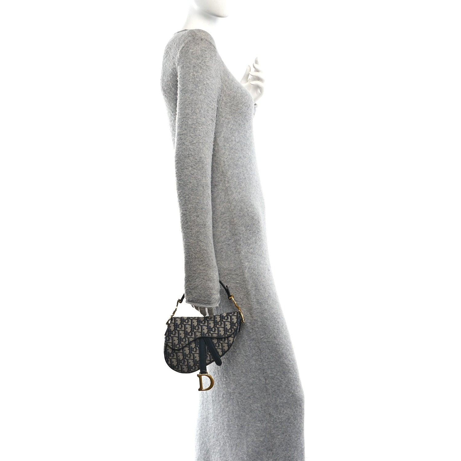 Oblique Mini Saddle Bag Blue