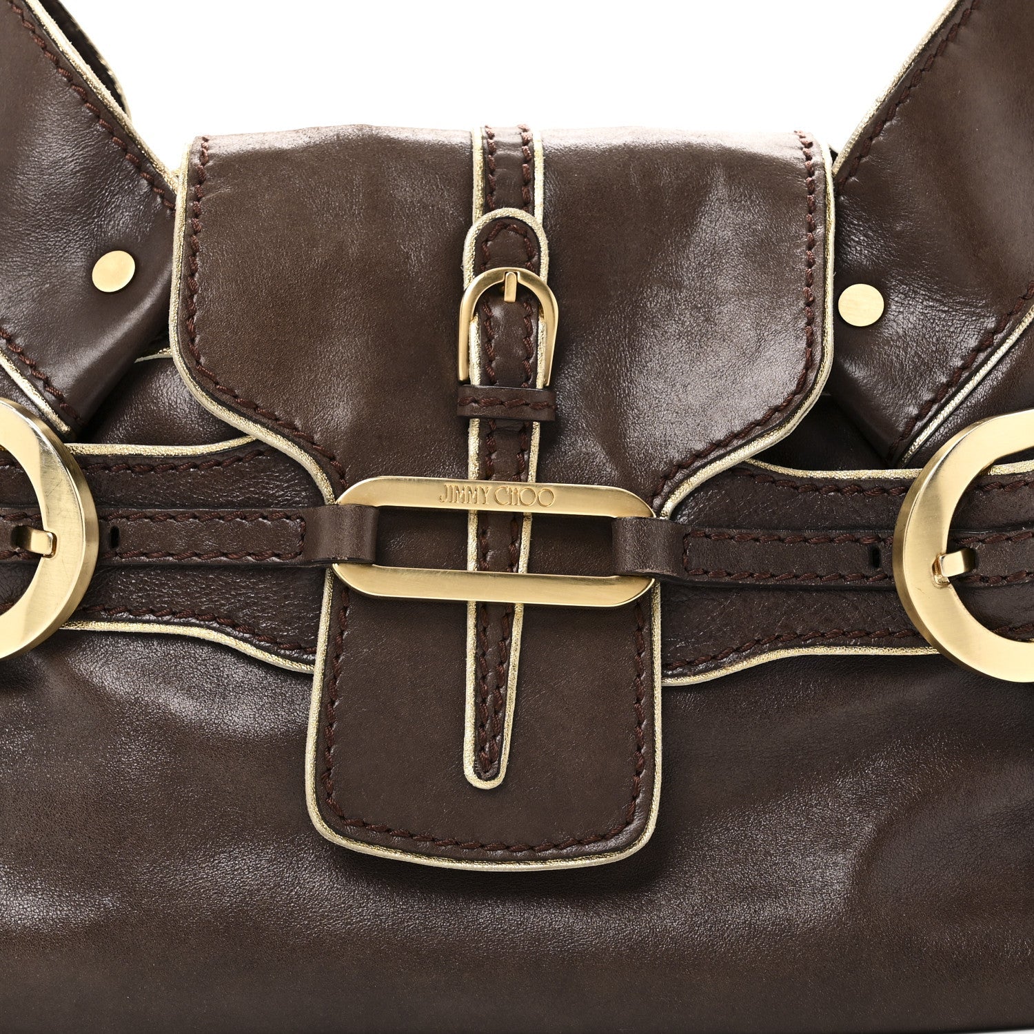 Calfskin Tulita Brown Gold