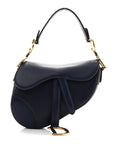 Calfskin Mini Saddle Bag Blue