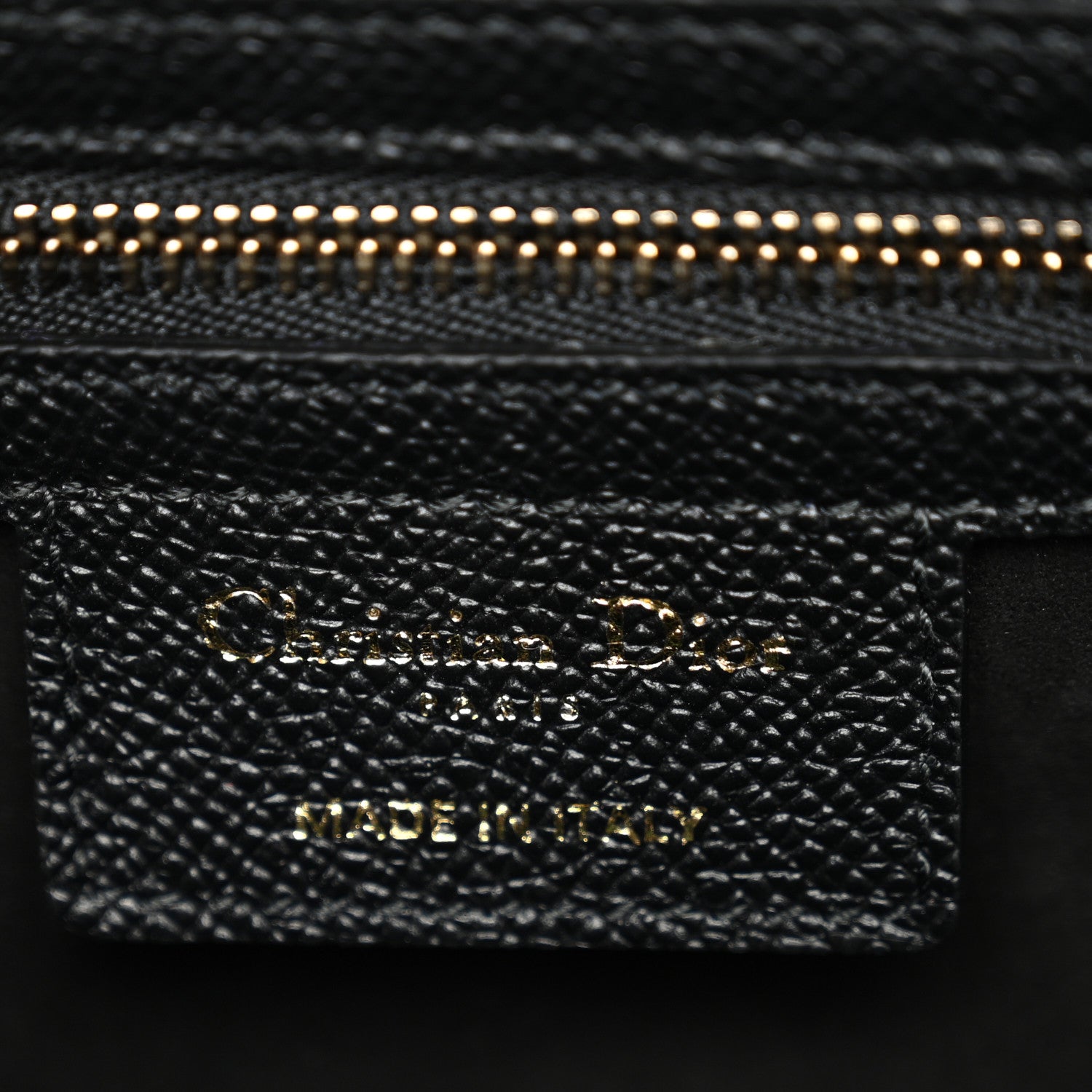 Grained Calfskin Saddle Bag With Strap Black