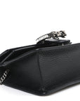 Dollar Calfskin Crystal Mini Dionysus Top Handle Bag Black Crystal