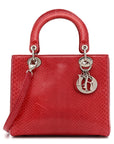 Snakeskin Medium Lady D1OR Pink