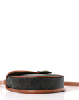 Canvas Calfskin Triomphe Mini Besace Tan