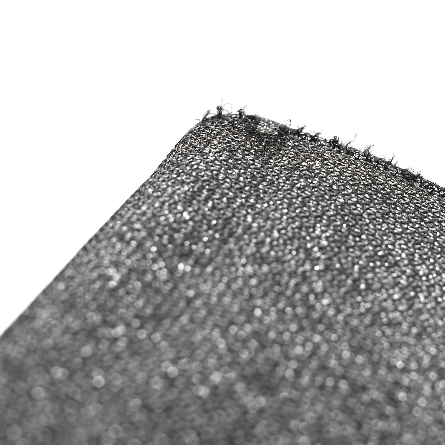 Glitter Fabric Erica Chain Clutch  Anthracite