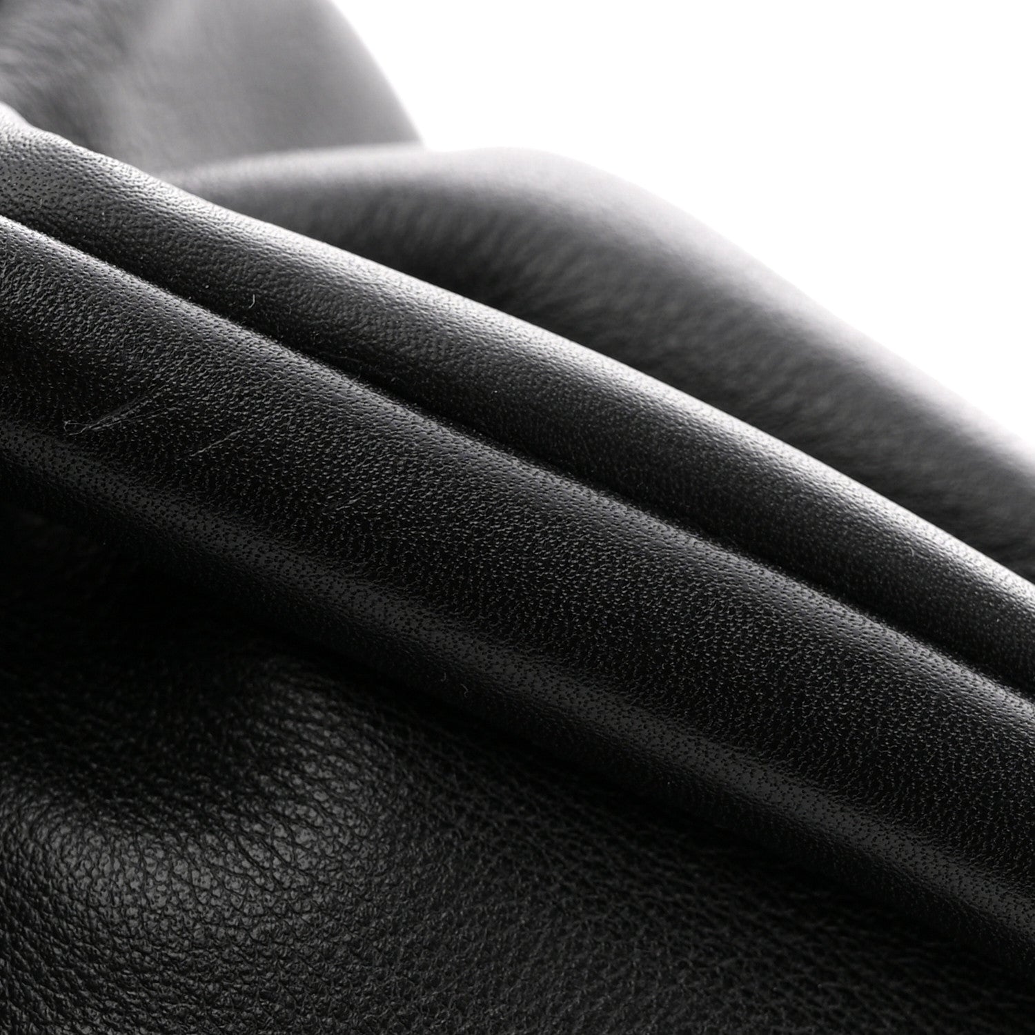 Smooth Butter Calf The Pouch Oversized Clutch Black