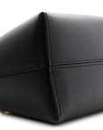 Vitello King Plexiglass Logo Embossed Mini By The Way Top Handle Boston Bag Black