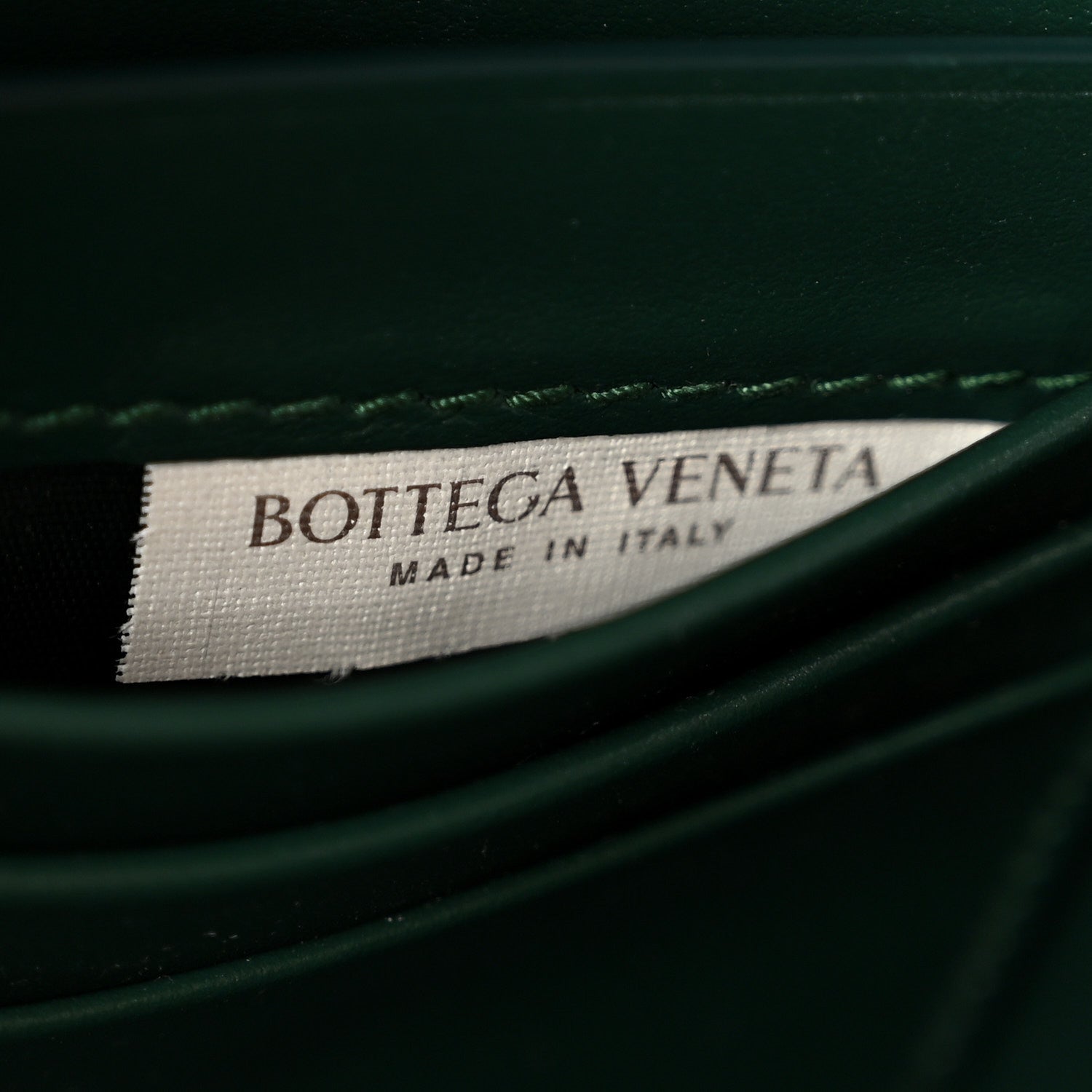 Nappa Intrecciato Long Andiamo Top Handle Clutch Emerald Green