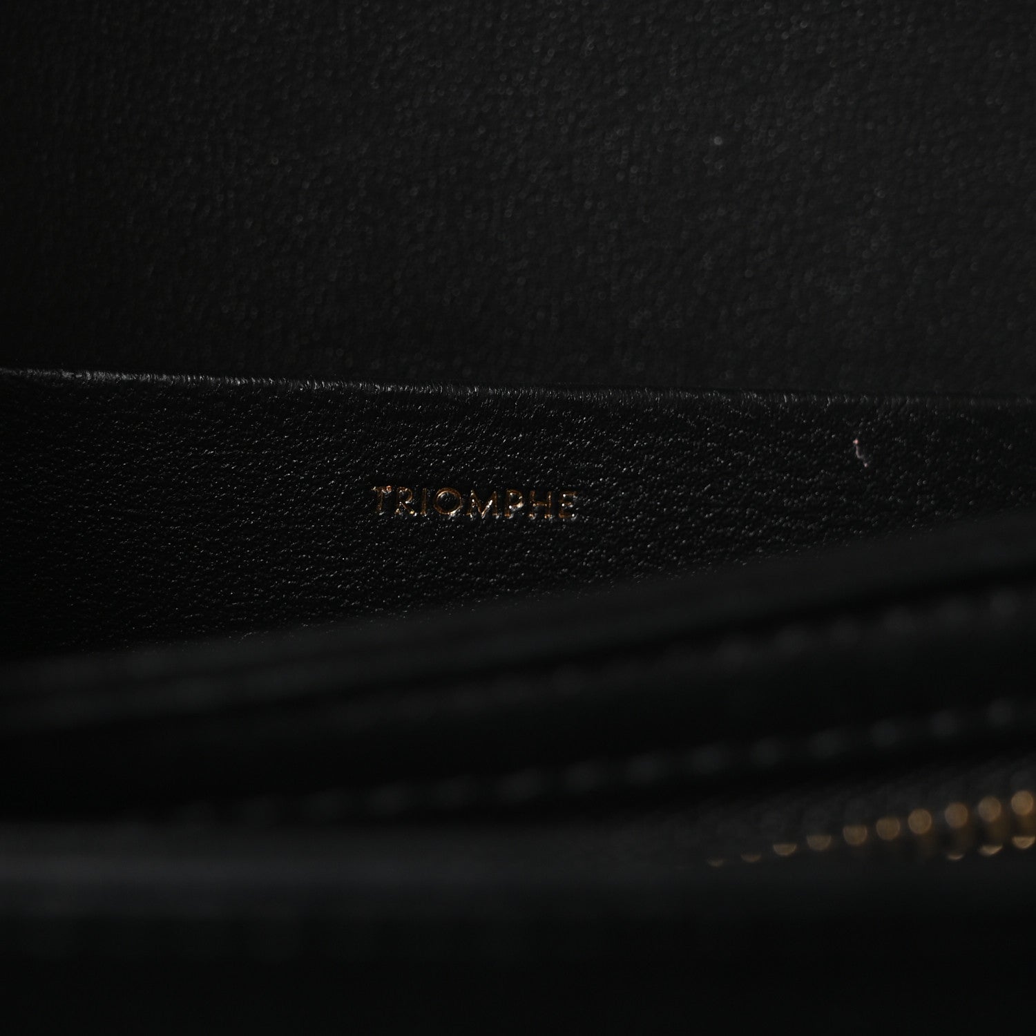 Shiny Calfskin Medium Triomphe Black