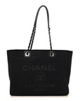 Mixed Fibers Small Deauville Tote Black