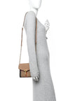 Derby Calfskin House Check Baby Macken Crossbody Bag Camel