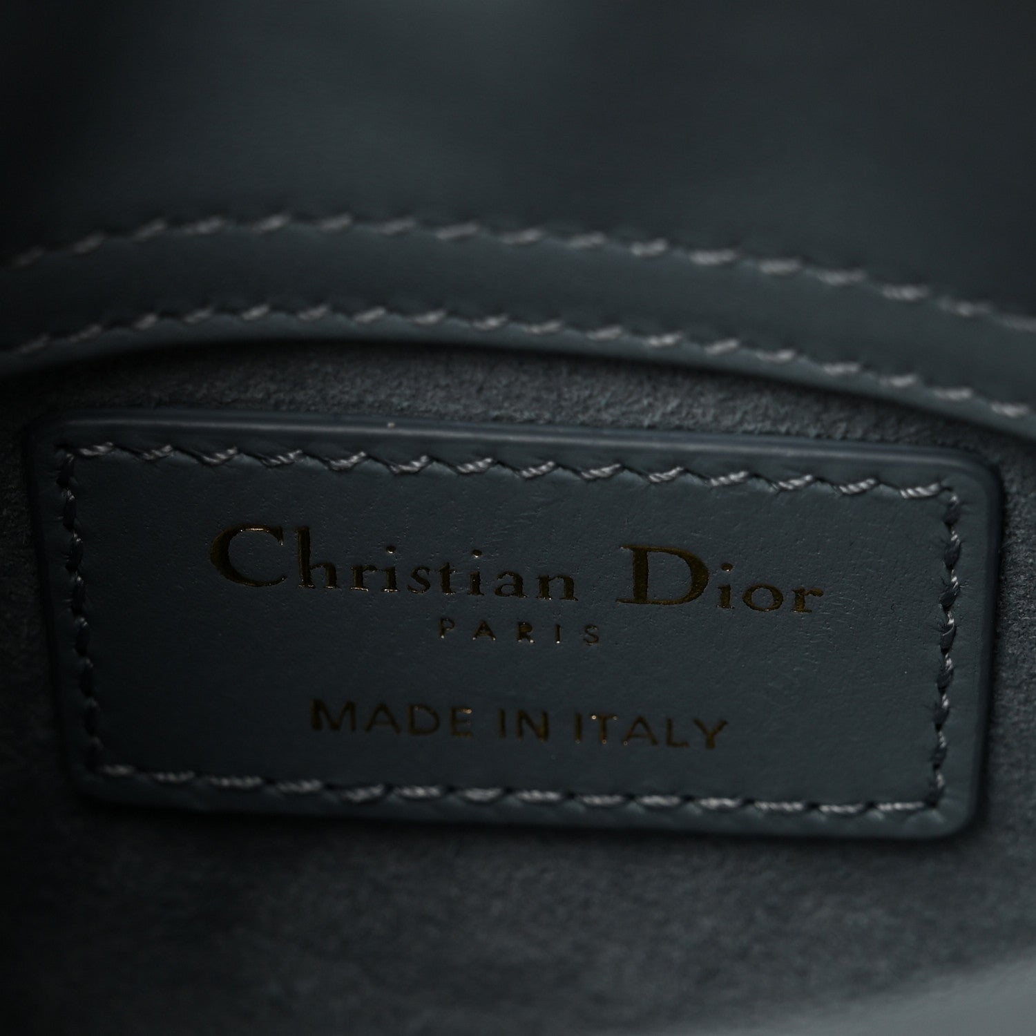 Lambskin Cannage Micro Lady D1OR Cloud Blue