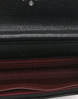 Caviar Quilted CC Turnlock Wallet On Chain WOC Black