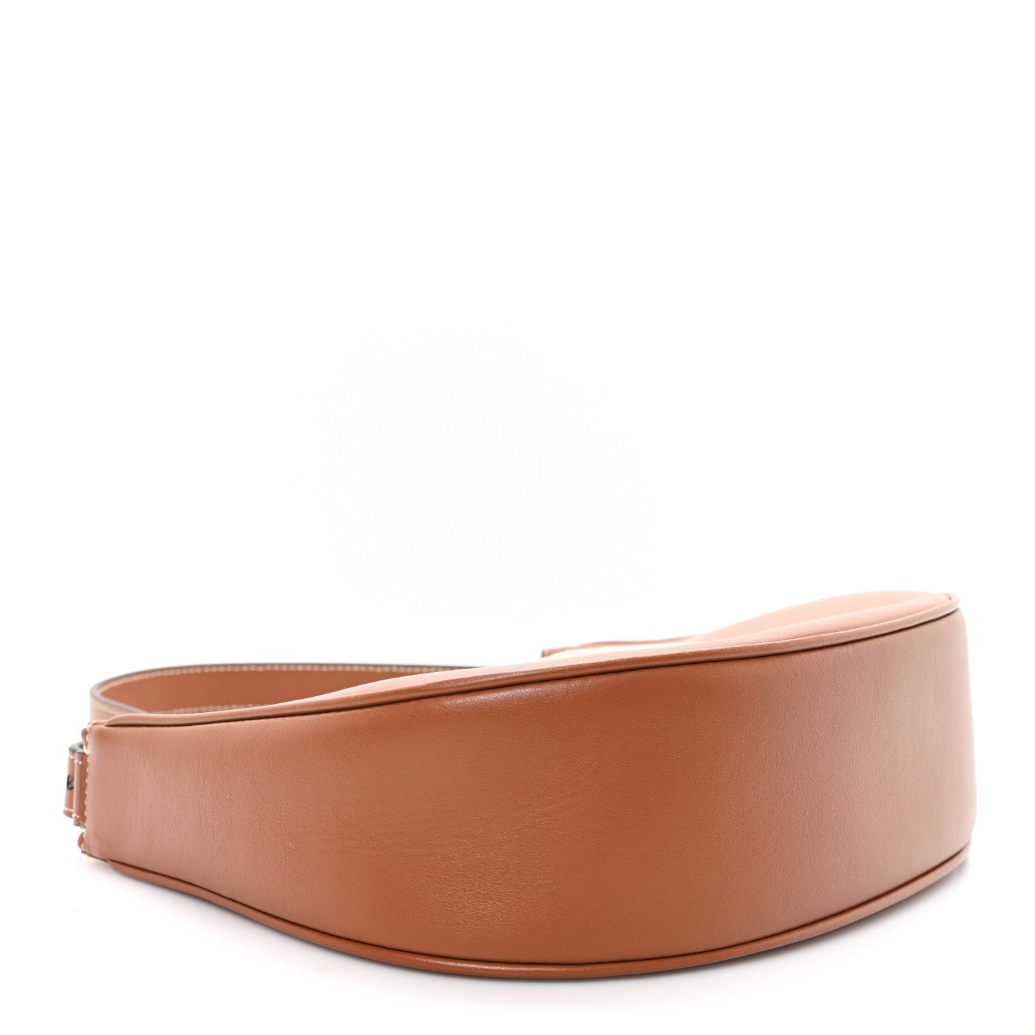 Smooth Calfskin Medium Strap Ava Triomphe Shoulder Bag Tan