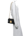 GCCIssima Small Padlock Shoulder Bag Black