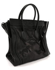 Snakeskin Large Luggage Black