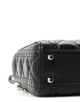 Lambskin Cannage Mini Lady D1OR Black