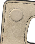 Grained Calfskin Mini J'AD1OR Chain Flap Bag Latte