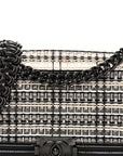 PVC Thread Woven Medium Boy Flap Black