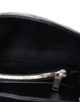Calfskin Y Quilted Monogram Small Loulou Chain Satchel Black