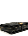 Braided Sheepskin Large Boy Reverso Flap Black