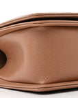 Caviar Chevron Quilted Medium Boy Flap Brown