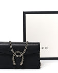 Calfskin Super Mini Dionysus Shoulder Bag Black