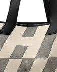 Swift H Canvas Cabas H En Biais 40 Black Ecru