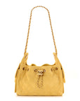 Suede Quilted Mini CHNL 25 Handbag Yellow