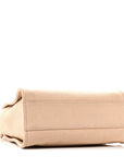 Mixed Fibers Small Deauville Tote Beige