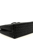 Nappa Intrecciato Medium Andiamo Shoulder Bag Black