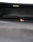 Lambskin Quilted Mini Rectangular Flap Black