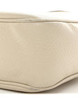 Pebbled Calfskin Small Soho Disco Bag Off White