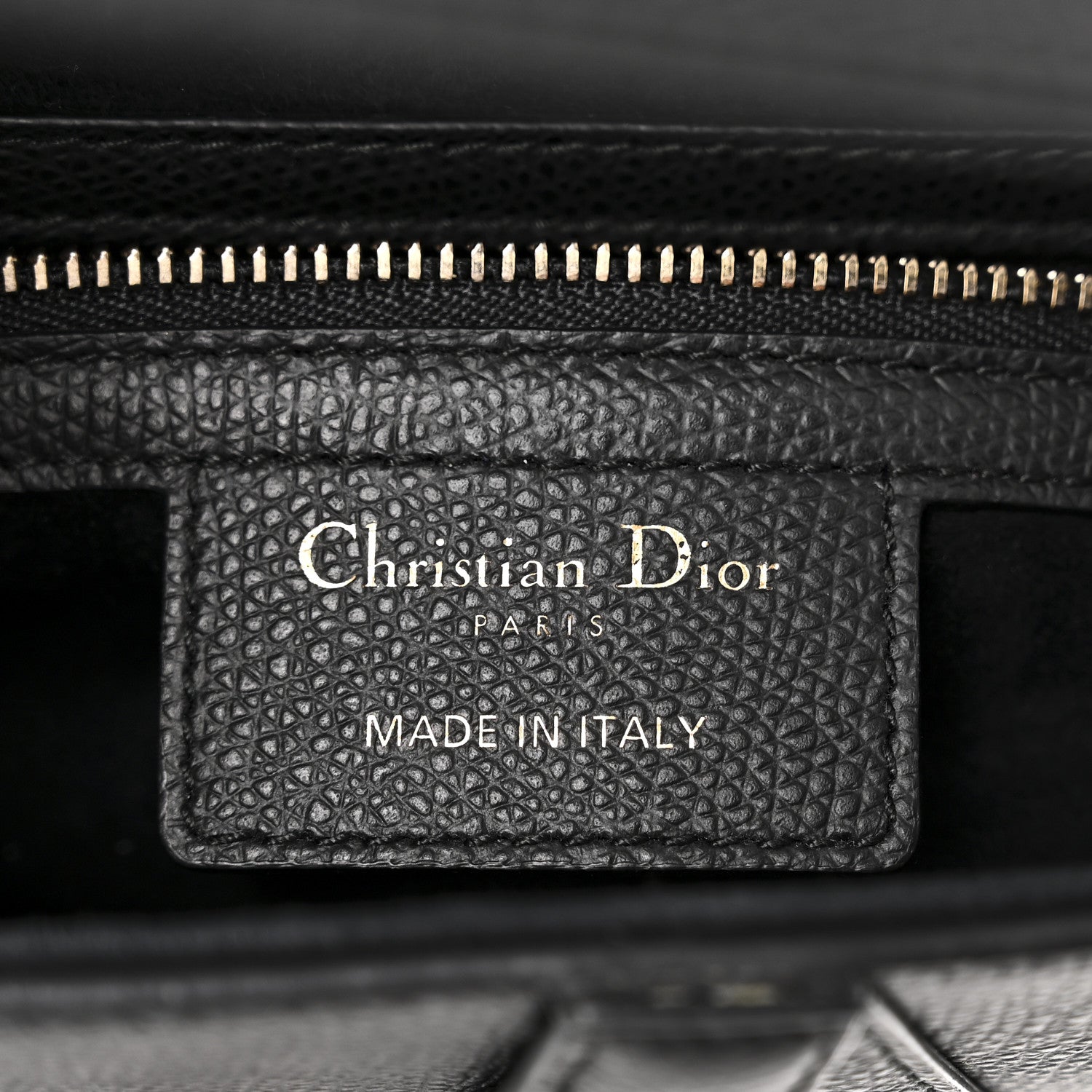 Grained Calfskin Saddle Bag Black