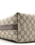 GG Supreme Monogram Medium Ophidia Tote Bag Brown