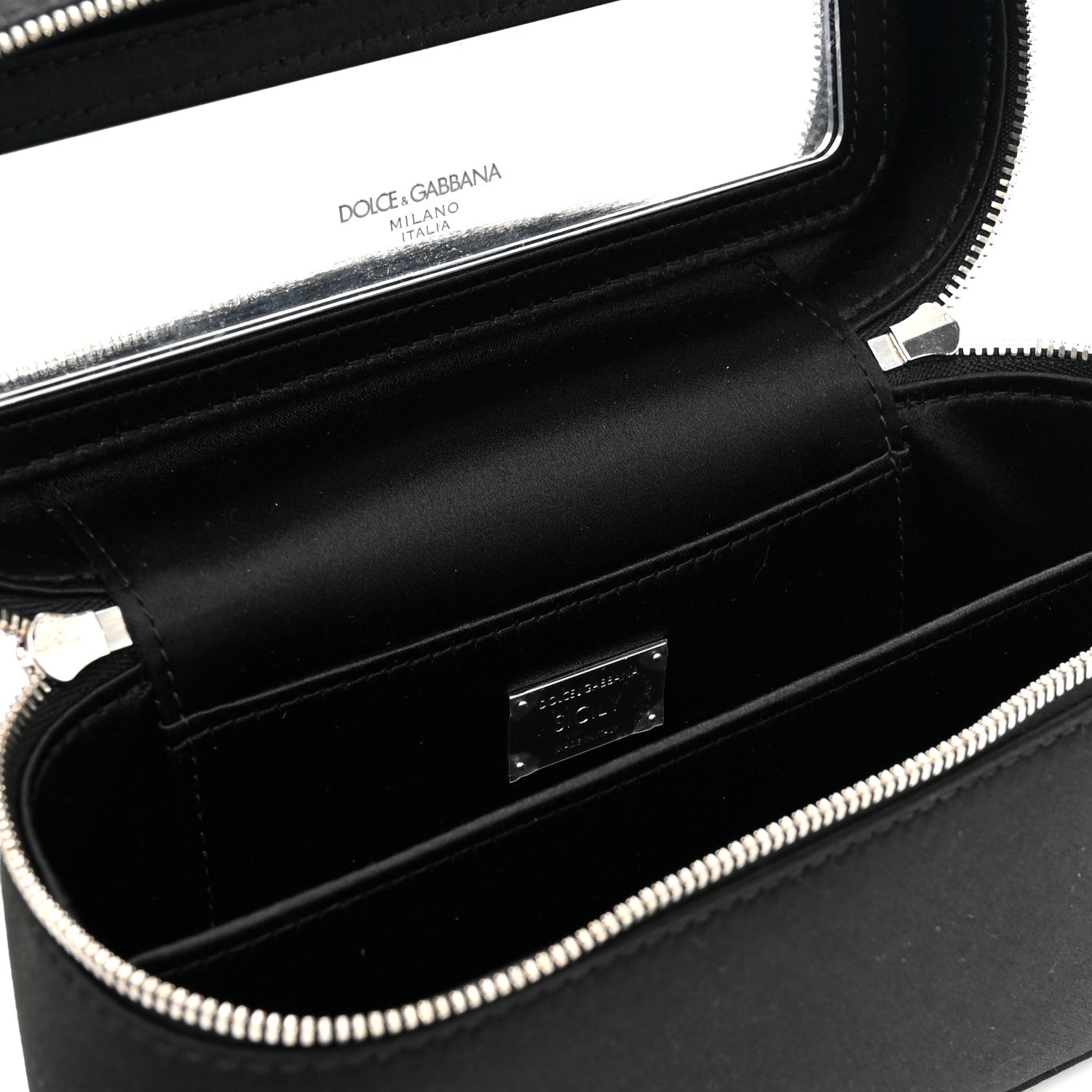 Satin Crystal Pave Medium Sicily Tubes Black
