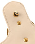 Calfskin Matelasse Small GG Marmont Shoulder Bag White