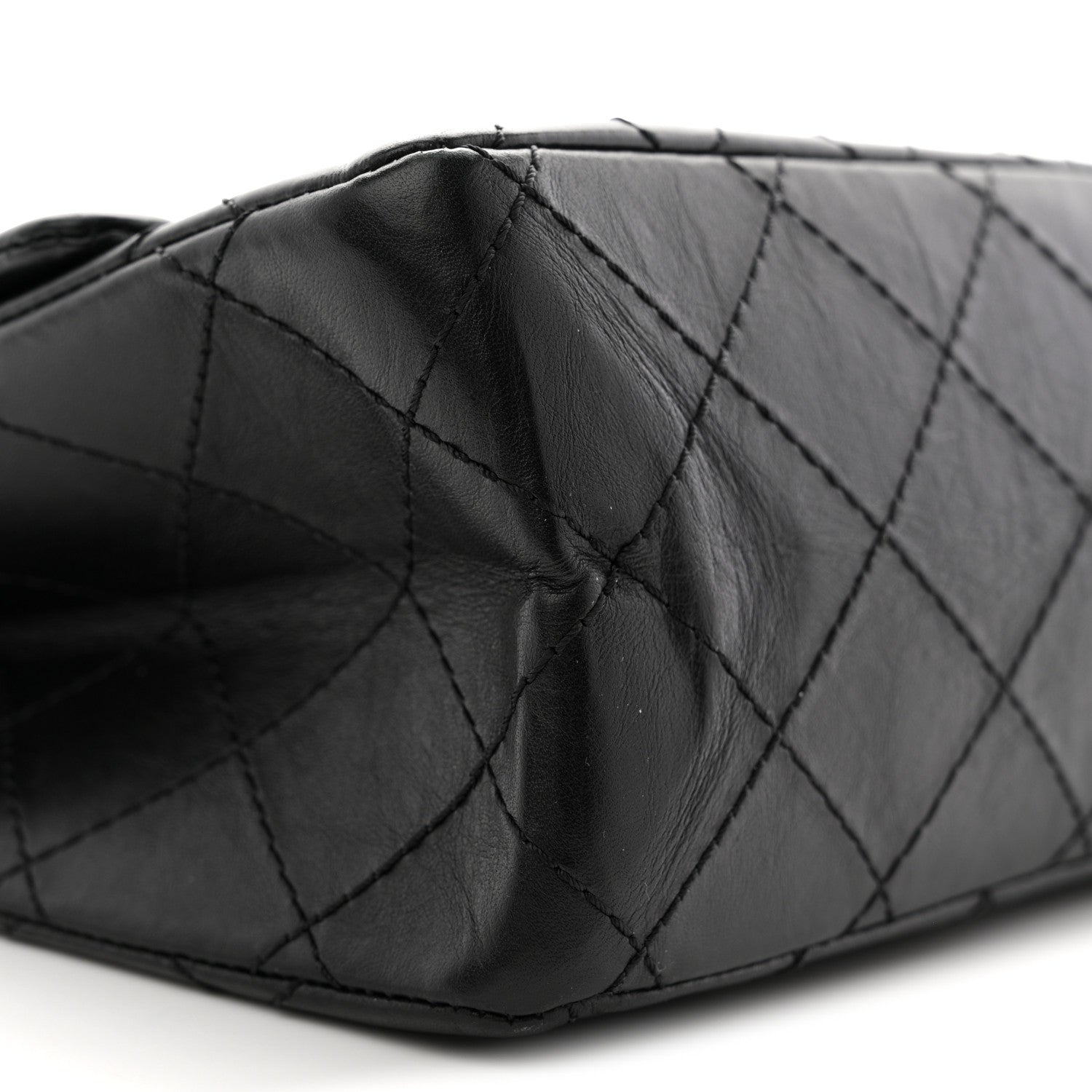 Aged Calfskin Quilted 2.55 Reissue 226 Flap Black