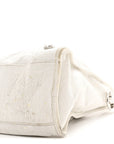 Agneau Arena Silver Hardware Medium Le City Optic White