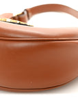 Smooth Calfskin Medium Strap Ava Triomphe Shoulder Bag Tan