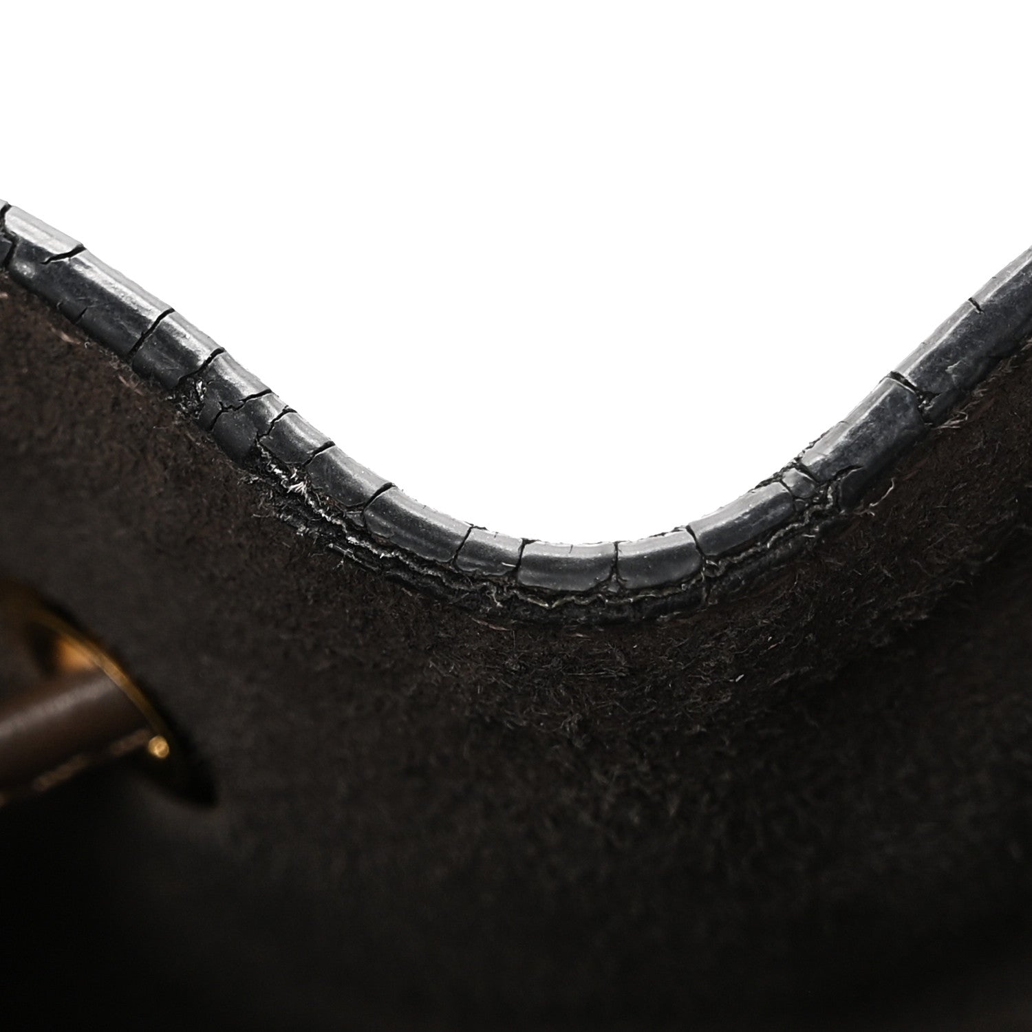 Vitello Century Matte F is FNDI Stamp Patch Bi-Color Grande Mon Tresor Bucket Bag Black Maya Fragola