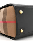 Calfskin Mega Check Small Banwell Tote Black