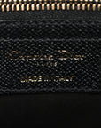 Grained Calfskin Saddle Bag With Strap Black