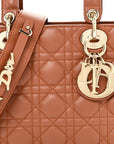 Calfskin Cannage Small My ABCD1OR Lady D1OR Tan