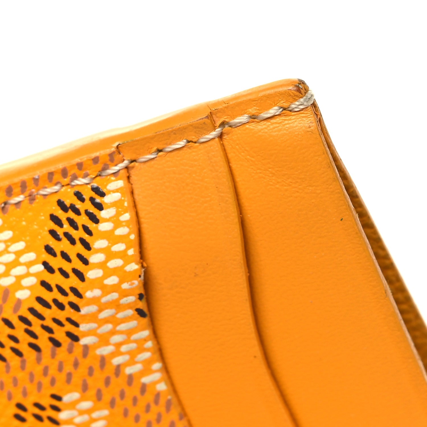 Goyardine Saint Sulpice Card Holder Yellow