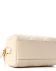 Calfskin Macrocannage Groove 20 Bag Dusty Ivory